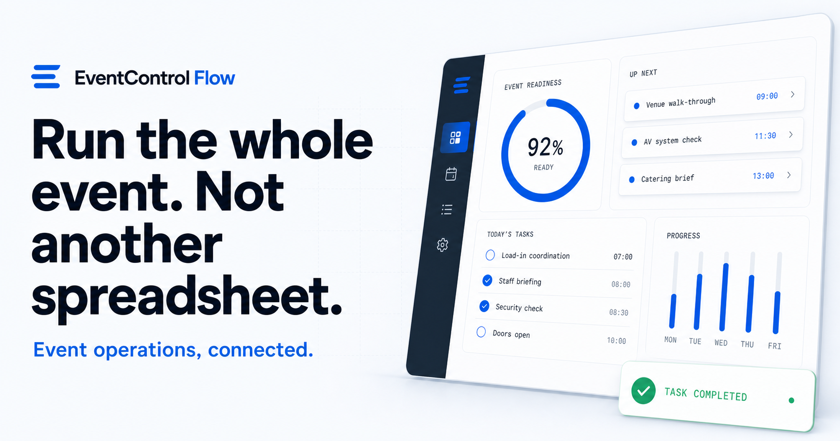 Flow event operations dashboard preview